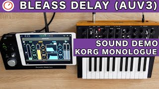 Video thumbnail for KORG monologue Synthesizer & BLEASS Delay AUv3 iOS | SYNTH ANATOMY by SYNTH ANATOMY