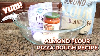Making Almond Flour Pizza Dough Was a Struggle… But Worth It! 🍕 (Low Carb-Keto Thin Crust)