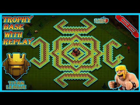 COC TH10 TROPHY BASE WITH LINK & REPLAY 2021!! TOWN HALL 10 - Clash of Clans