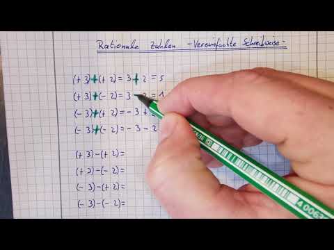 Vereinfachte Schreibweise / Kurzschreibweise von rationalen Zahlen
