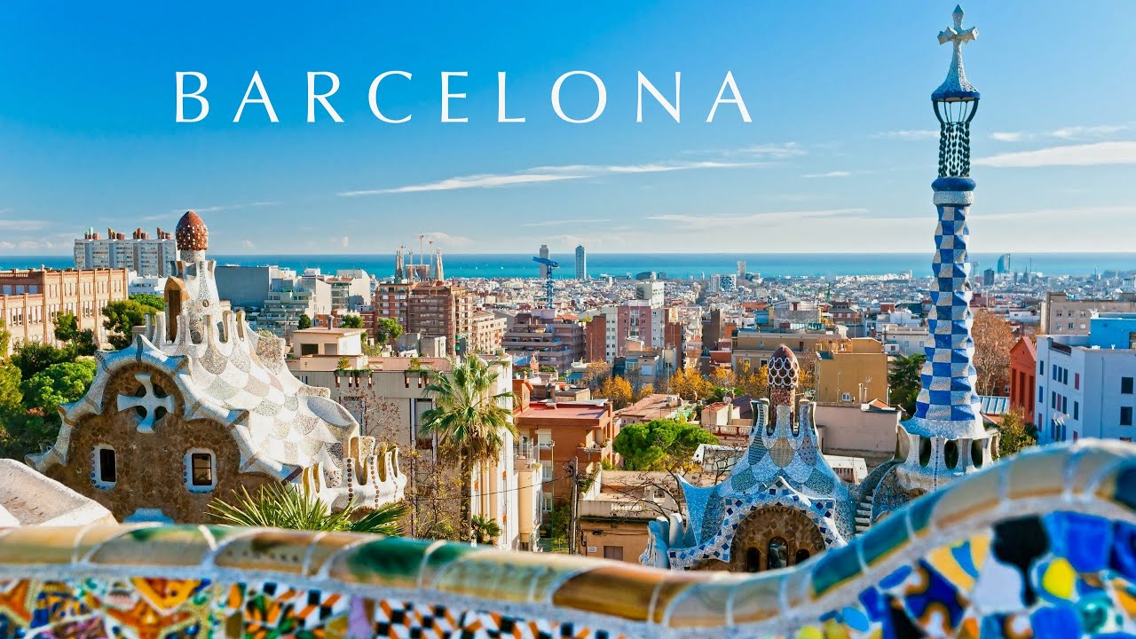 BARCELONA 4K | Sagrada Familia, Parc Güell, Rambla, Gothic Quarter, Casa Battlo & beach