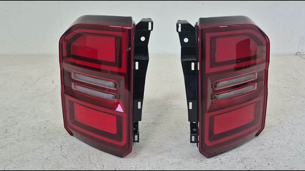 Toyota Land Cruiser Prado 250 2023– LED aizmugurējie lukturi (2 gab.) Video 1