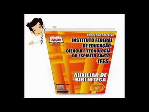 Apostila Concurso IFES-ES 2015 - Auxiliar de Biblioteca
