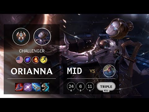 Orianna Mid vs Yasuo - NA Challenger Patch 10.12