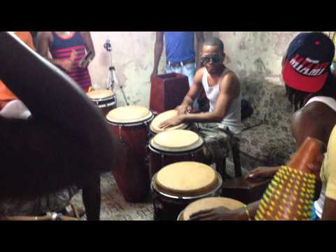 En el ensayo de Osain Del Monte,La Habana 2015