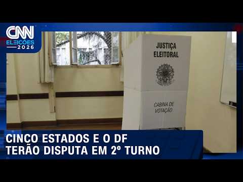 Relembre quais estados terão segundo turno para governo neste domingo (25) | CNN AGORA
