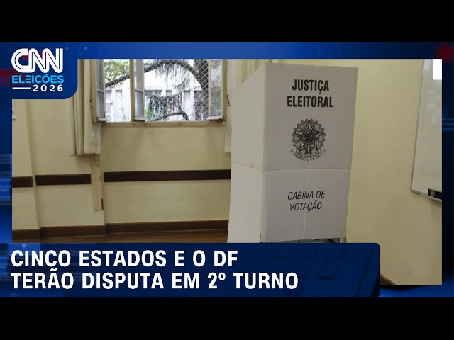 Relembre quais estados terão segundo turno para governo neste domingo (25) | CNN AGORA