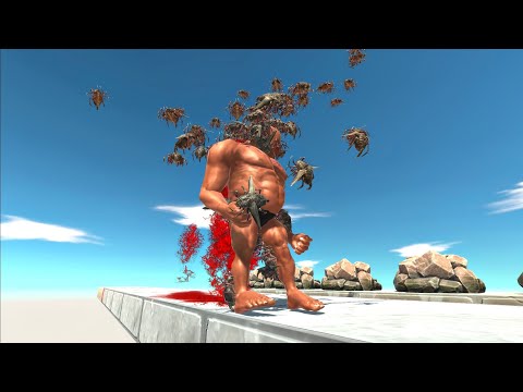 Run away from Swarm Bugs - Animal Revolt Battle Simulator