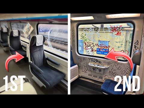 SUBURBAN train with epic FIRST CLASS SEAT! | ČD CityElefant