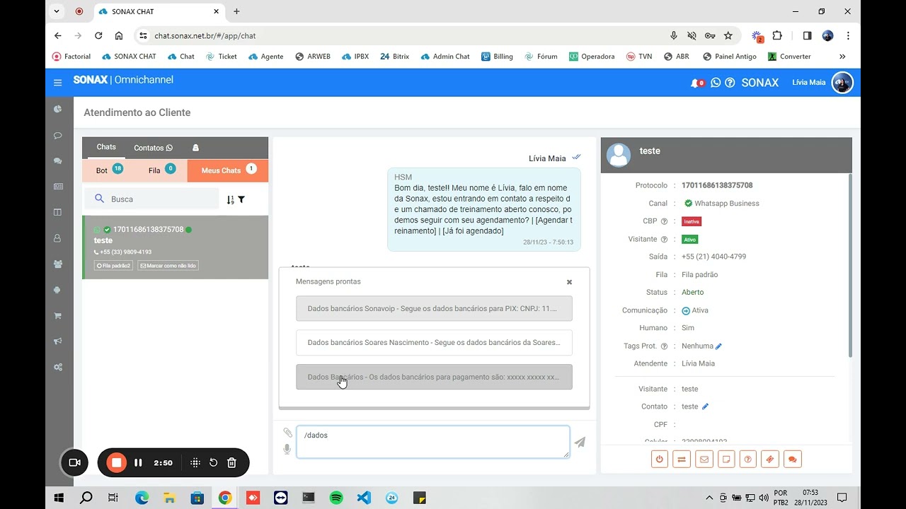 Como cadastrar e enviar um FAQ Base de Conhecimento no Sonax Chat
