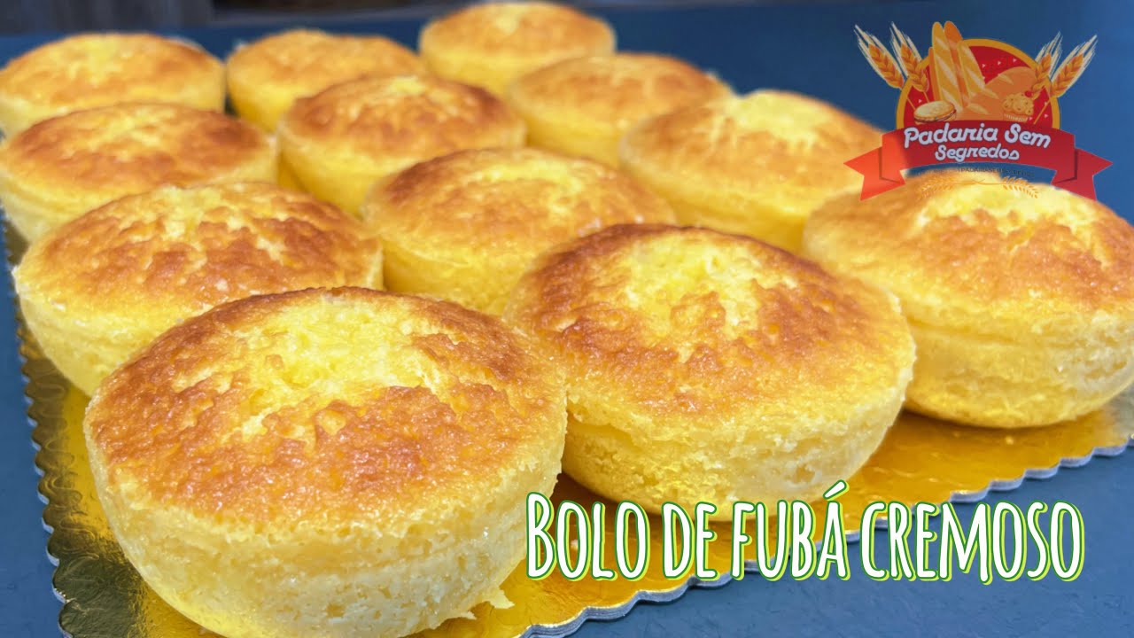 Bolo de Fubá Cremoso que vende muito na Padaria Sem Segredos