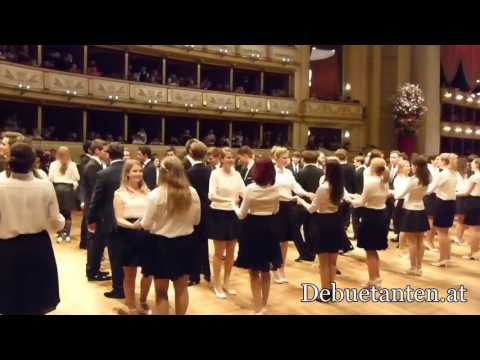 Dritter Durchlauf des ersten Teils der Eröffnung - Generalprobe Wiener Opernball 03.02.2016