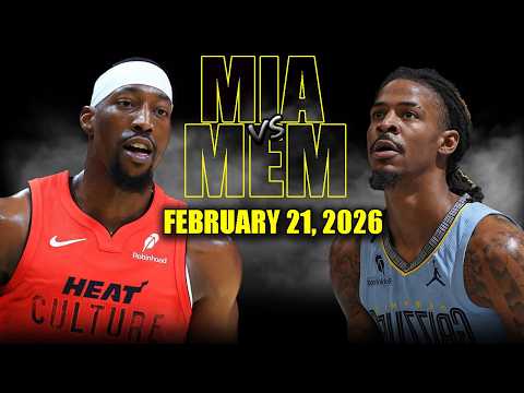 Miami Heat vs Memphis Grizzlies Full Game Highlights – February 21, 2026 | NBA Season