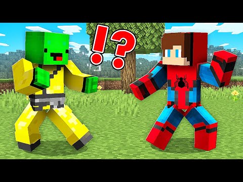 Maizen vs JJ: Ninja vs Spider-Man in Minecraft