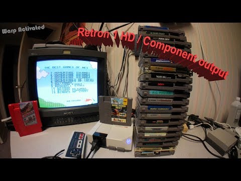 Hyperkin Retron 1 HD, NES 143 in 1,  Sony PVM CRT via Component output