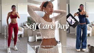 FULL SELF CARE DAY: workouts, shopping, skin + hair care, weekly showe