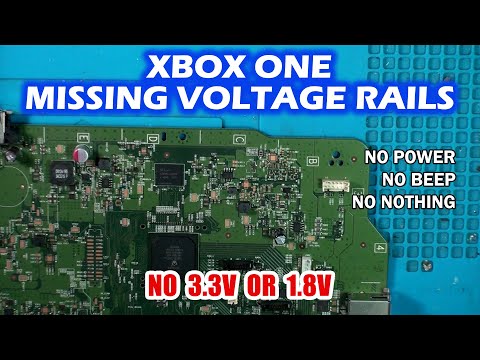 Microsoft Xbox One Repair No Power No Beep No 3.3 Volt Rail No 1.8 Volt Rail
