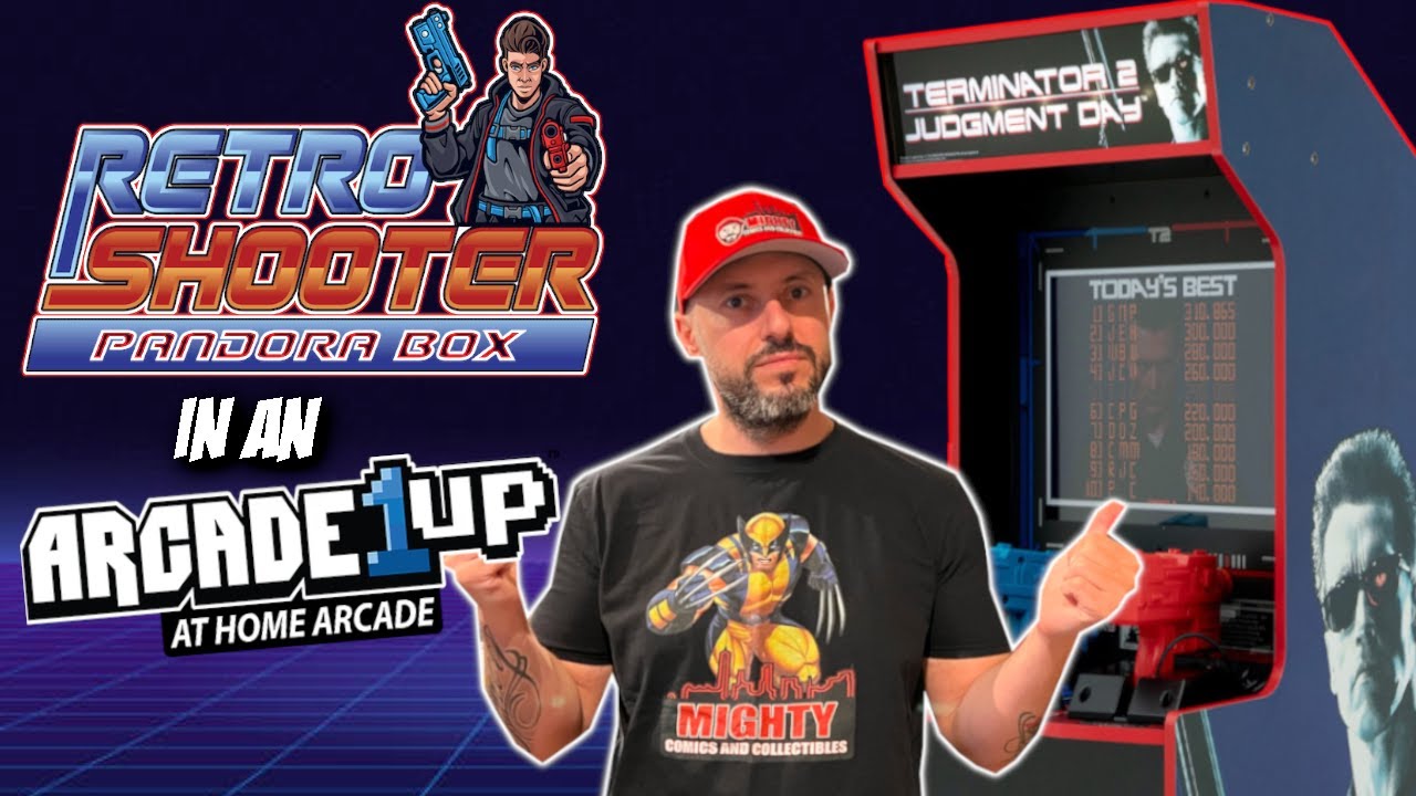 How to Mod a T2 Arcade1up with a Retro Shooter Pandora Box | Light Gun Multicade