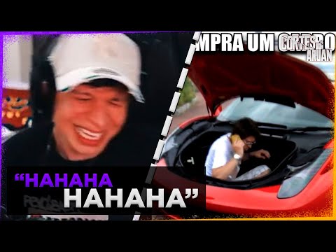 ARUAN REAGE A MOTIVOS PARA TER UMA FERRARI (ZUEIRA INSANA) - Cortes do Aruan