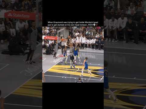 When Wemby humbled Draymond🥀 #shorts