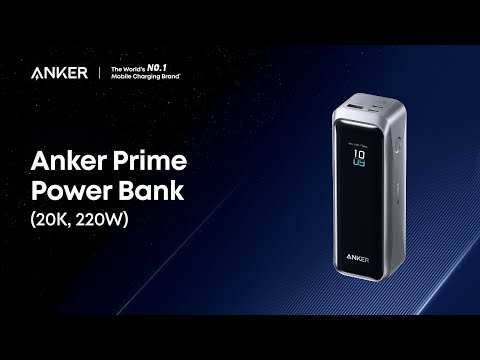 Универсальная мобильная батарея Anker Prime 20000mAh 220W Black (A110BH11)
