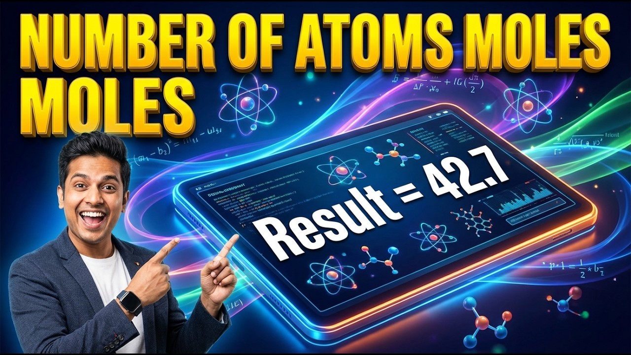 Number Of Atoms Moles Interactive Calculator