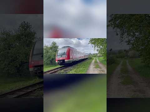 S4 nach Frankfurt Süd im Gleisbogen in Kronberg