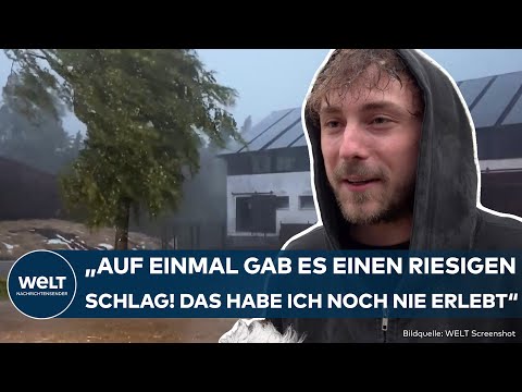 UNWETTER IN BAYERN: "Das habe ich noch nie erlebt!" Anwohner stehen nach Gewittern vor Trümmern