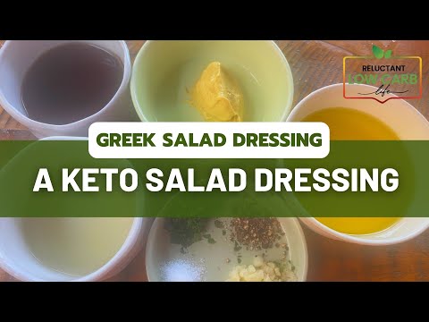 Greek Salad Dressing - A Keto Salad Dressing