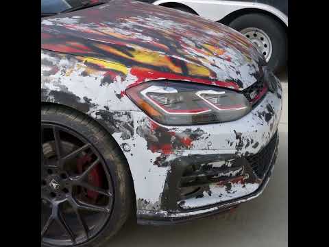 Spray Painted Ruined MK7.5 GTI