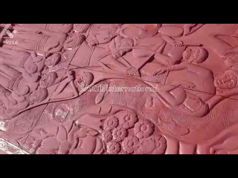Sandstone Wall Carving