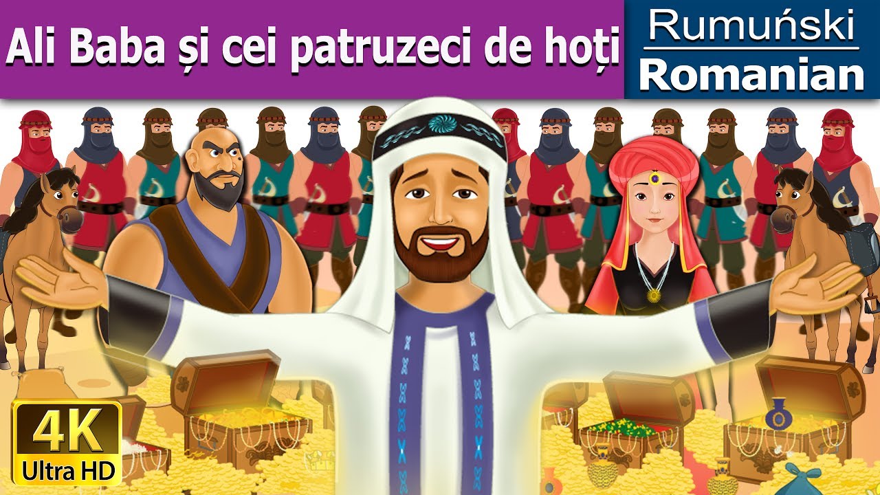 Ali Baba ?i cei patruzeci de ho?i | The Alibaba and 40 Thieves in Romana | Romanian Fairy Tales
