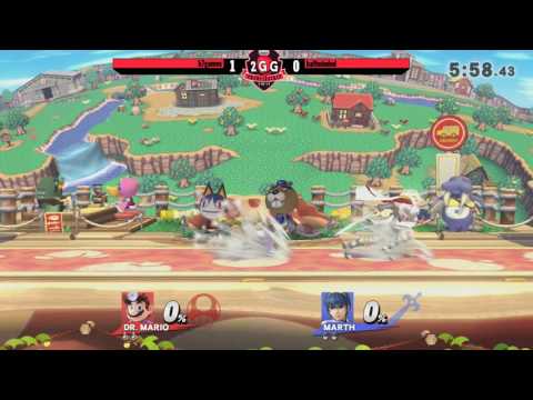 2GGC: Midwest Mayhem - B7Games (Dr. Mario) Vs. Halfminded (Marth) Pools - Smash Wii U