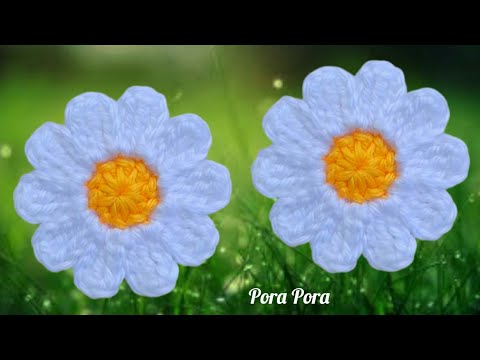 How To Crochet A Daisy Flower I Easy Crochet Flower Tutorial For Beginners