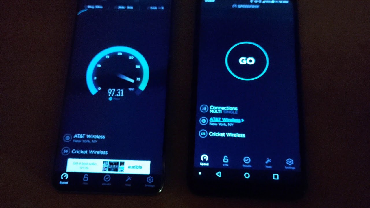 Cricket 5G vs LTE Speed Test Comparison