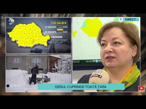 Stirile Kanal D - Ger in toata tara! Temperaturi de pana la -20 de grade! | Editie de pranz
