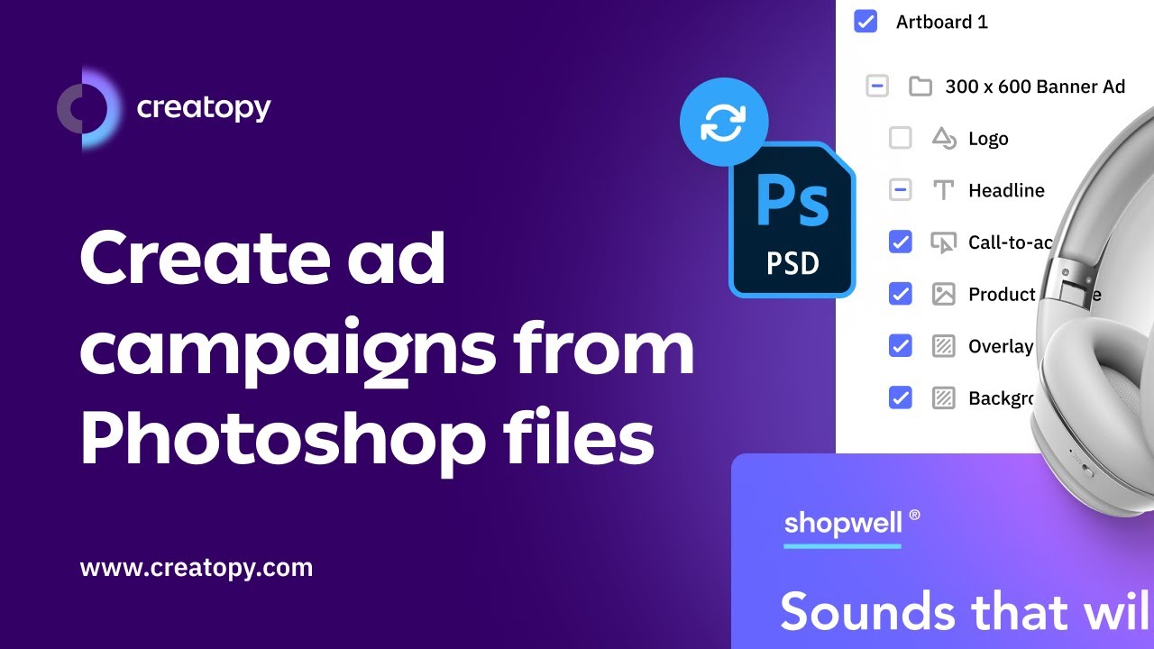Create Ad Campaigns from Photoshop Files