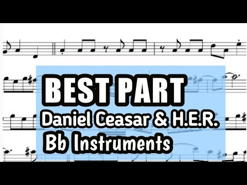 Best Part Tenor Sax Soprano Clarinet Sheet Music Backing Track Play Along Partitura