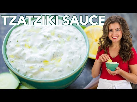 Easy Greek Tzatziki Sauce (Cucumber Yogurt Dip)