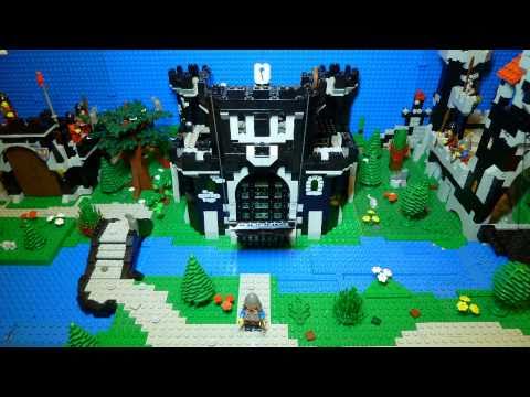 LEGO Black Monarch's Castle 6085 Stop Motion building + action + moving army