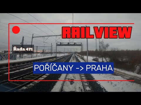 Cab Ride 4K |CZ | Poříčany - Praha, Masarykovo nádraží ( S1 ) | ČD 471 | Train driver’s view