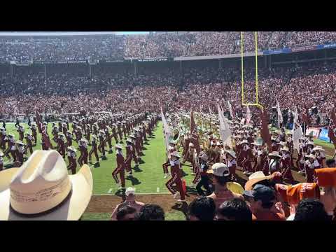 10-11-2025 The Longhorn Band perform their their pregame at the Cotton Bowl.