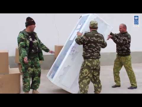 Delivery of Equipment to Tajik Border Force's BCP Shogun by UNDP's Border Management Project