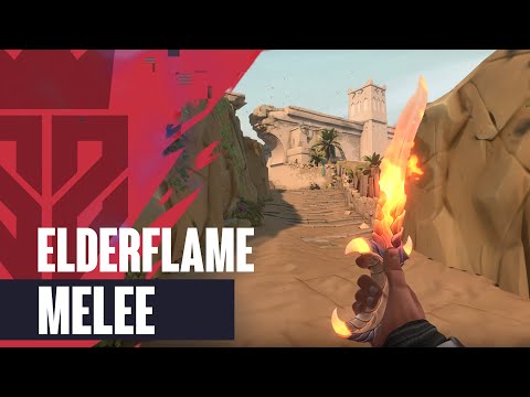 Elderflame Knife Skin Showcase (Elderflame Dagger) [4K] - Valorant Elderflame Skins