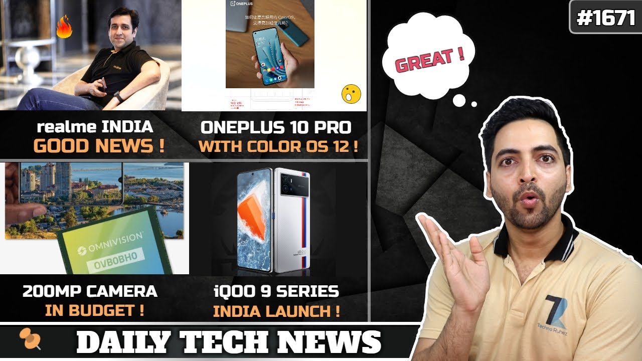 realme India Good News,Oneplus 10 Pro ColorOS,200MP Camera in Budget,S21 FE India Launch Date