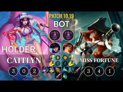 RW Holder Caitlyn vs Miss Fortune Bot - KR Patch 10.19