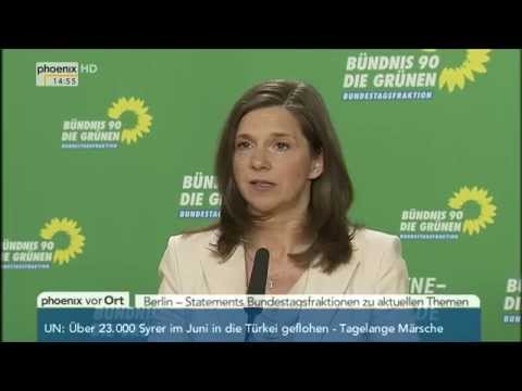 Aus den Fraktionen: Katrin Göring-Eckardt (Grüne) zu Griechenland am 16.06.2015