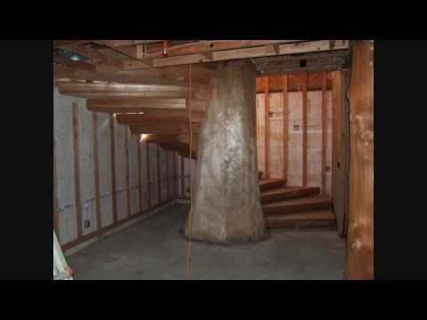 Amazing Double Spiral Log Stairs