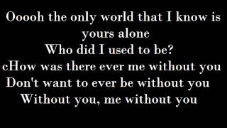 Sam Tsui - Me Without You Lyrics (Lyrics On Screen)