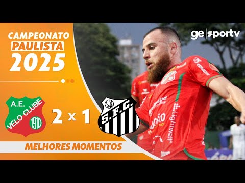 VELO CLUBE 2 X 1 SANTOS | MELHORES MOMENTOS | 4ª RODADA CAMPEONATO PAULISTA 2025 | ge.globo